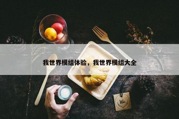 我世界模组体验，我世界模组大全