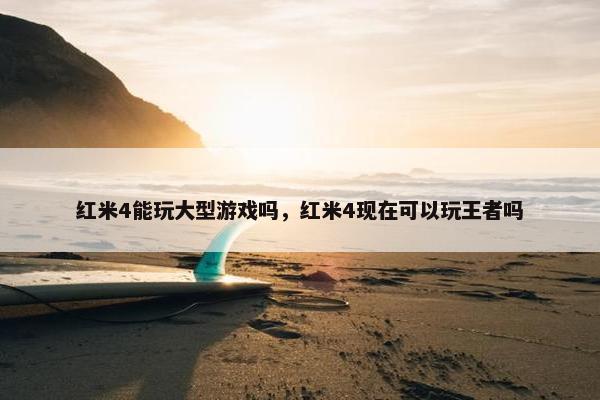 红米4能玩大型游戏吗，红米4现在可以玩王者吗