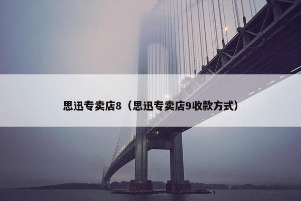 思迅专卖店8（思迅专卖店9收款方式）