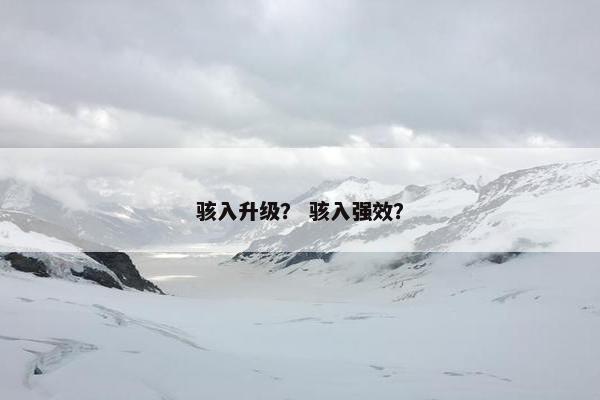 骇入升级？ 骇入强效？