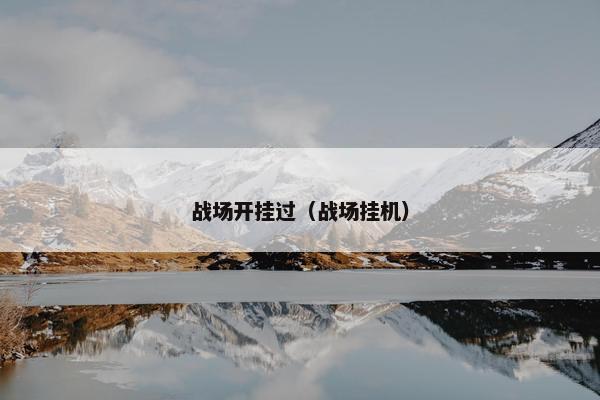 战场开挂过（战场挂机）