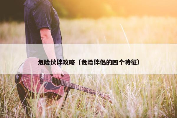 危险伙伴攻略（危险伴侣的四个特征）